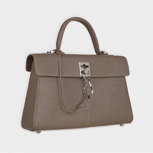 Cafune Brand New Elegant Leather Handbag. Stance Bag. Colour: Brownstone.